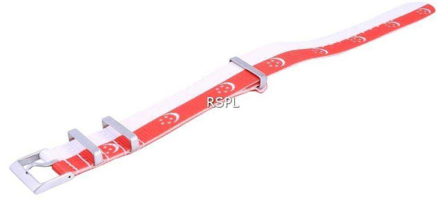 Rapporto NATO32 Cinturino per orologio in poliestere da 22 mm con motivo bandiera nazionale di Singapore