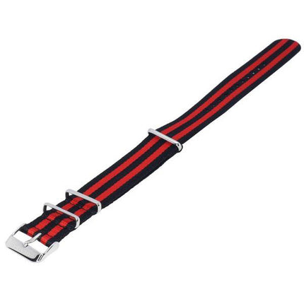 Ratio NATOR05 Cinturino per orologio in poliestere multicolore da 20 mm e nero