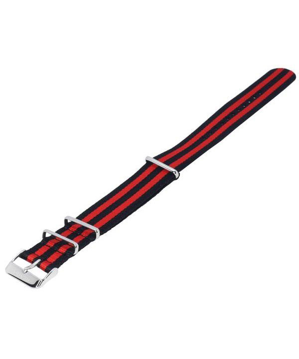 Ratio NATOR05 Cinturino per orologio in poliestere multicolore da 20 mm e nero