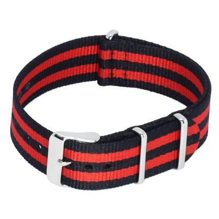 Ratio NATOR05 Cinturino per orologio in poliestere multicolore da 20 mm e nero