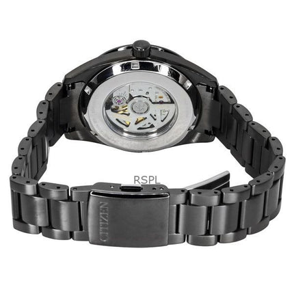 Orologio da uomo Citizen Collection Night Colour Edition in acciaio inossidabile con quadrante nero automatico NB1054-58E 100M