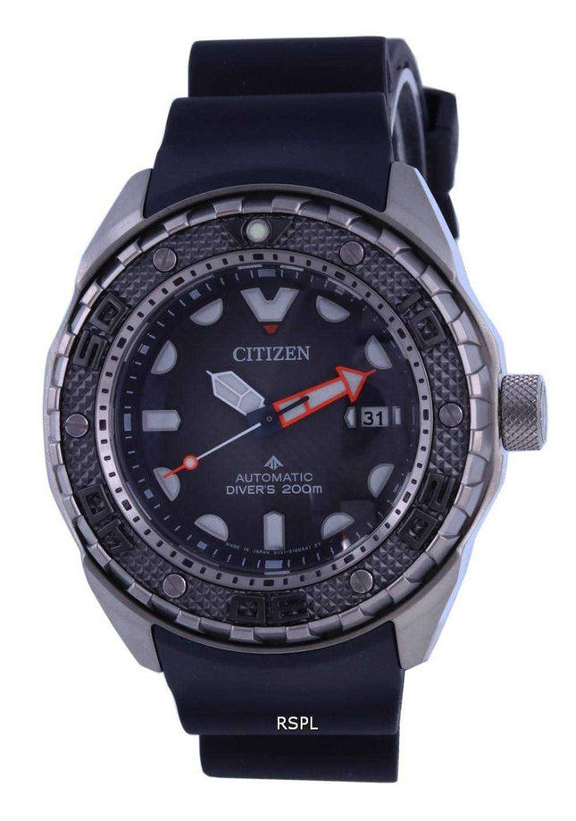 Orologio da uomo Citizen Promaster Marine Titanium quadrante nero automatico NB6004-08E 200M da uomo