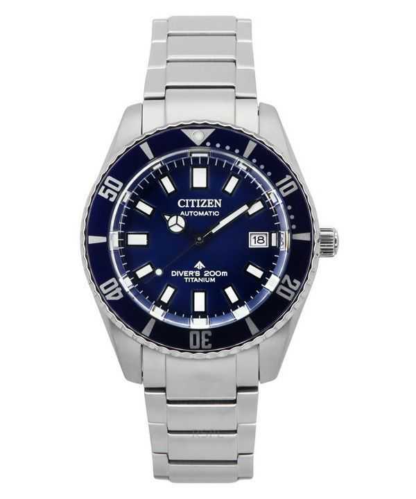 Orologio da uomo Citizen Promaster Fujitsubo Super Titanium quadrante blu automatico subacqueo NB6021-68L 200M
