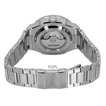 Orologio da uomo Citizen Series 8 880 GMT in acciaio inossidabile con quadrante blu automatico NB6030-59L 100M