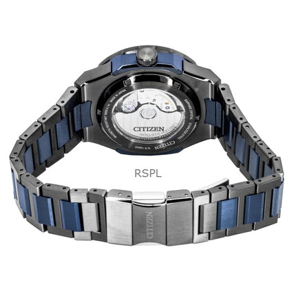 Orologio da uomo Citizen Series 8 880 Limited Edition GMT in acciaio inossidabile blu madreperla automatico NB6036-52N 100M