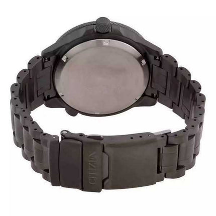 Orologio da pilota da uomo Citizen Promaster Air GMT in acciaio inossidabile con quadrante nero automatico NB6045-51H 200M