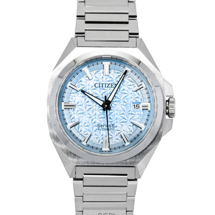 Orologio da uomo Citizen Series 8 Limited Edition in acciaio inossidabile azzurro automatico NB6051-59L 100M