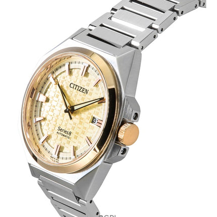 Orologio da uomo Citizen Serie 8 831 in acciaio inossidabile con quadrante champagne automatico NB6059-57P 100M