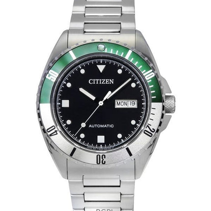 Orologio da uomo Citizen Sport in acciaio inossidabile con quadrante nero automatico NH7531-50E 100M