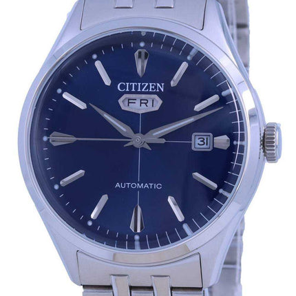 Orologio da uomo Citizen C7 quadrante blu in acciaio inossidabile automatico NH8390-71L