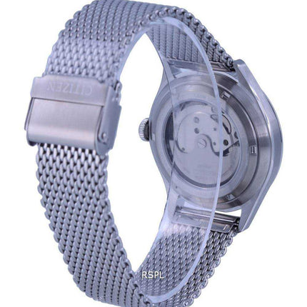Orologio da uomo Citizen C7 Series in acciaio inossidabile con quadrante bianco automatico NH8390-89A