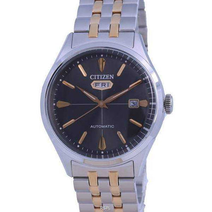 Orologio da uomo Citizen C7 quadrante nero in acciaio inossidabile automatico NH8394-70H