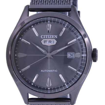 Orologio da uomo Citizen C7 quadrante grigio in acciaio inossidabile automatico NH8397-80H