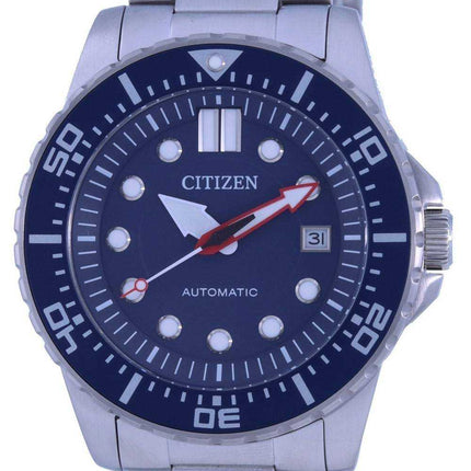 Orologio da uomo Citizen con quadrante blu in acciaio inossidabile automatico NJ0121-89L 100M