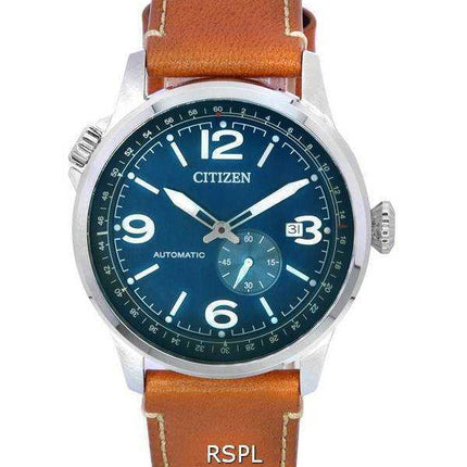Orologio da uomo Citizen Pilot quadrante blu automatico NJ0140-25L 100M