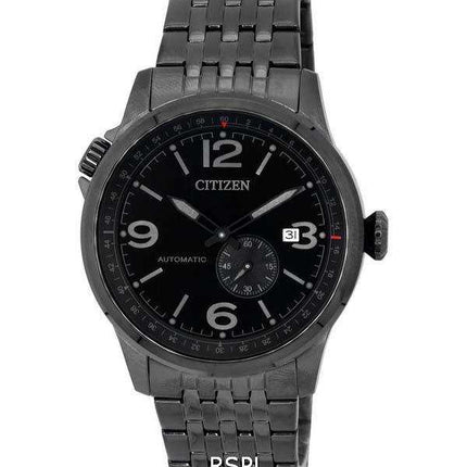 Orologio da uomo Citizen Future Force in acciaio inossidabile con quadrante nero automatico NJ0147-85E 100M
