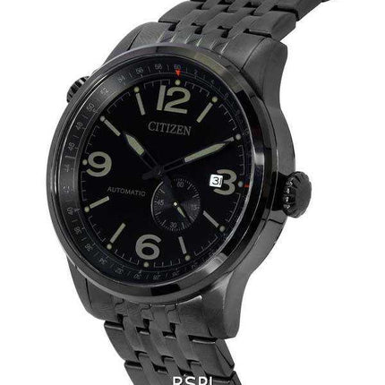Orologio da uomo Citizen Future Force in acciaio inossidabile con quadrante nero automatico NJ0147-85E 100M