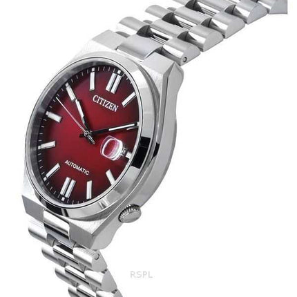 Orologio da uomo Citizen Tsuyosa in acciaio inossidabile con quadrante bordeaux automatico NJ0150-56W