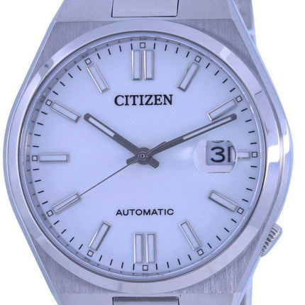 Orologio da uomo automatico Citizen Tsuyosa quadrante bianco in acciaio inossidabile NJ0150-81A