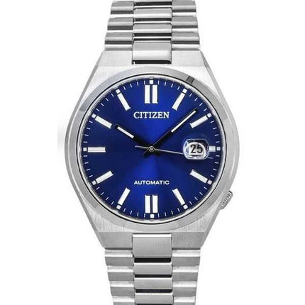 Orologio da uomo Citizen Tsuyosa in acciaio inossidabile con quadrante blu automatico NJ0150-81L