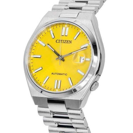 Orologio da uomo Citizen Tsuyosa in acciaio inossidabile con quadrante arancione automatico NJ0150-81Z