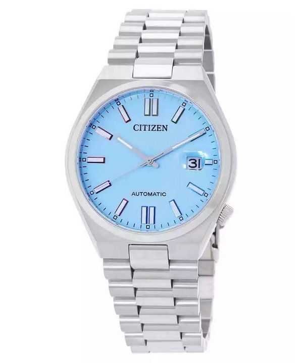 Orologio da uomo Citizen Tsuyosa in acciaio inossidabile con quadrante blu automatico NJ0151-53L