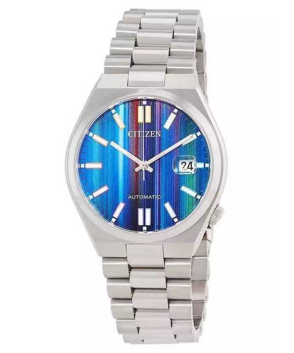 Orologio da uomo Citizen Tsuyosa in acciaio inossidabile con quadrante multicolore automatico NJ0151-53W