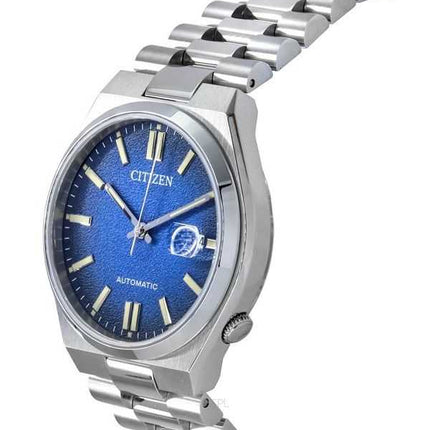 Orologio da uomo automatico Citizen Tsuyosa in acciaio inossidabile con quadrante blu NJ0151-88L
