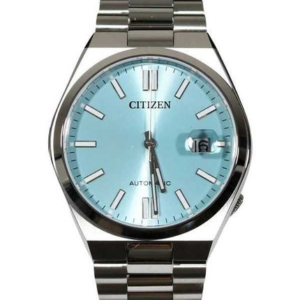 Orologio da uomo Citizen Tsuyosa in acciaio inossidabile con quadrante blu ghiaccio automatico NJ0151-88M