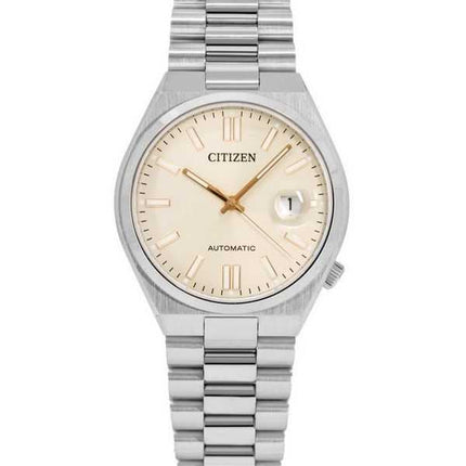 Orologio da uomo Citizen Tsuyosa in acciaio inossidabile con quadrante beige automatico NJ0151-88W