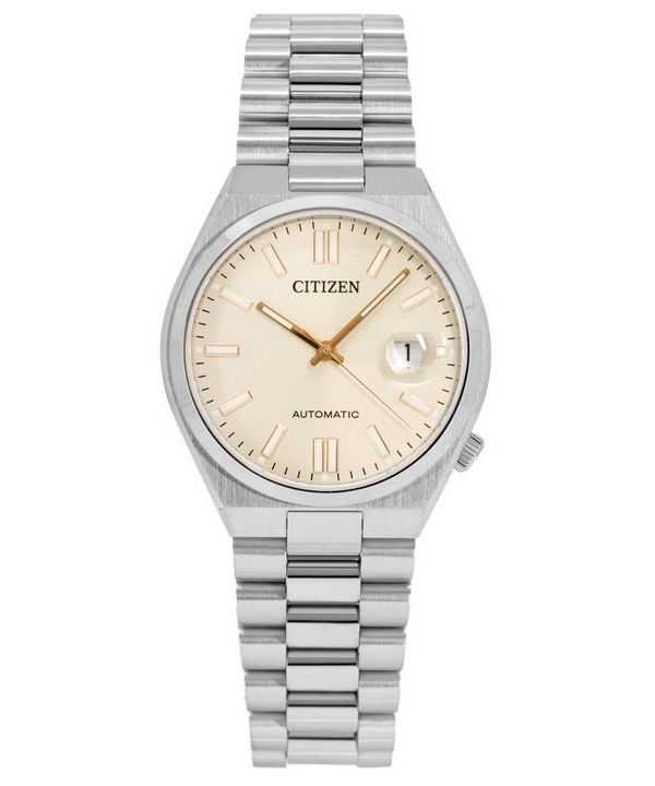 Orologio da uomo Citizen Tsuyosa in acciaio inossidabile con quadrante beige automatico NJ0151-88W