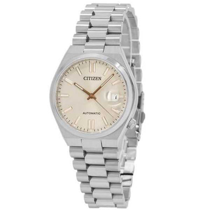 Orologio da uomo Citizen Tsuyosa in acciaio inossidabile con quadrante beige automatico NJ0151-88W