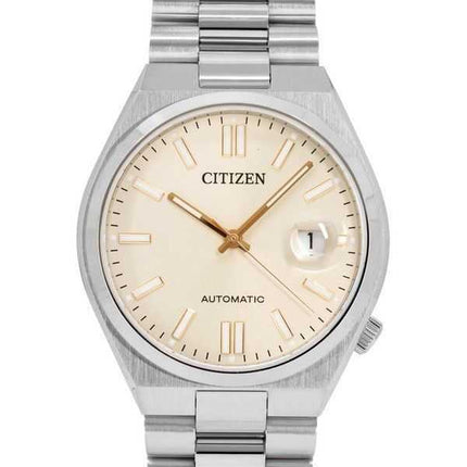 Orologio da uomo Citizen Tsuyosa in acciaio inossidabile con quadrante beige automatico NJ0151-88W