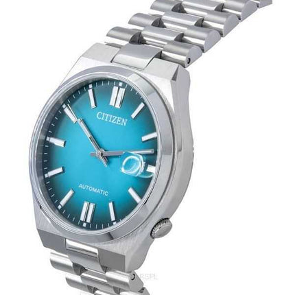 Orologio da uomo automatico Citizen Tsuyosa in acciaio inossidabile con quadrante turchese NJ0151-88X