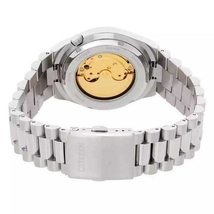 Orologio da uomo Citizen Tsuyosa in acciaio inossidabile con quadrante arancione automatico NJ0151-88Z