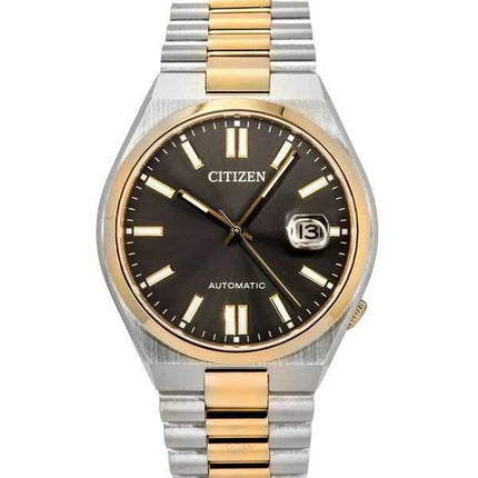 Orologio da uomo automatico Citizen Tsuyosa in acciaio inossidabile con quadrante grigio NJ0154-80H