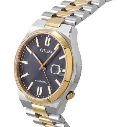 Orologio da uomo automatico Citizen Tsuyosa in acciaio inossidabile con quadrante grigio NJ0154-80H