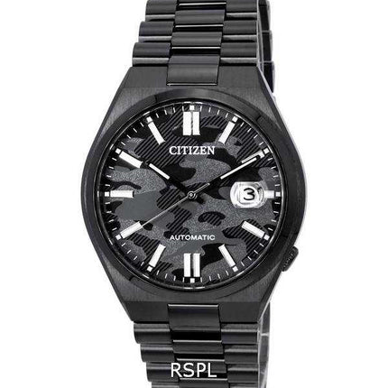 Orologio da uomo Citizen meccanico in acciaio inossidabile con quadrante mimetico automatico NJ0155-87E