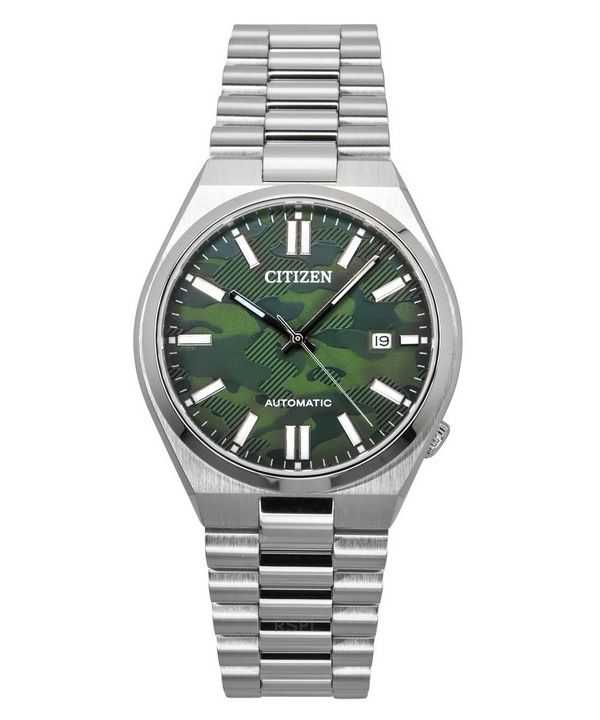 Orologio da uomo Citizen Tsuyosa in acciaio inossidabile con quadrante verde automatico NJ0159-86X