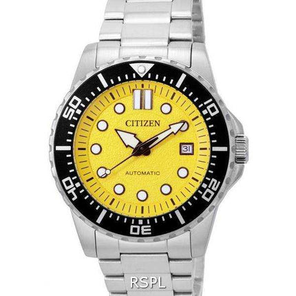 Orologio da uomo Citizen Urban meccanico quadrante giallo automatico NJ0170-83Z 100M