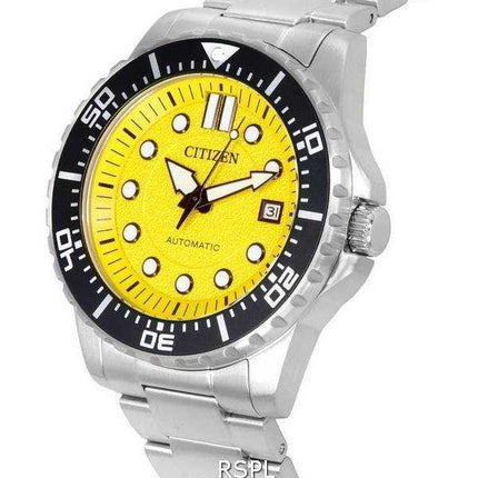 Orologio da uomo Citizen Urban meccanico quadrante giallo automatico NJ0170-83Z 100M