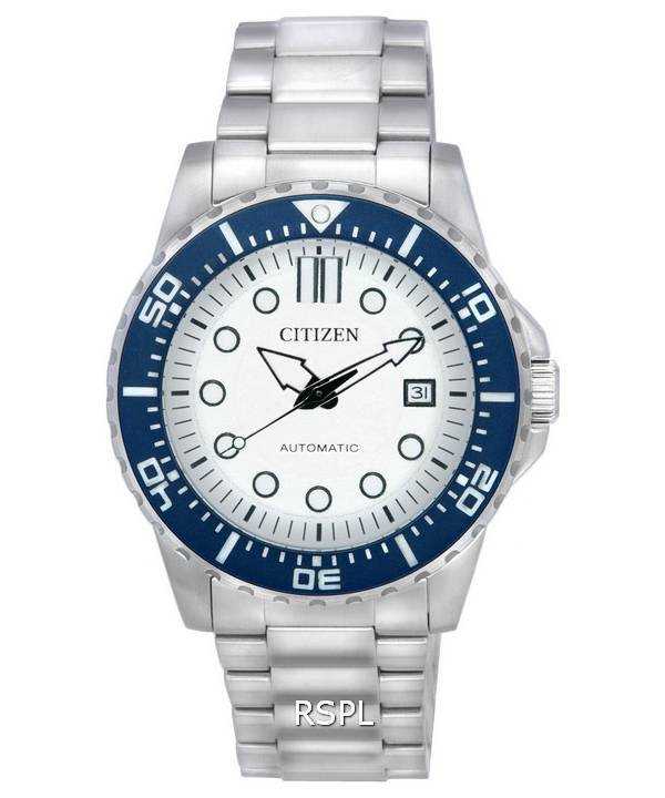 Orologio da uomo Citizen Urban quadrante bianco automatico NJ0171-81A 100M