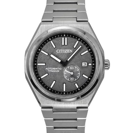 Orologio da uomo Citizen Zenshin Super Titanium quadrante grigio automatico NJ0180-80H 100M