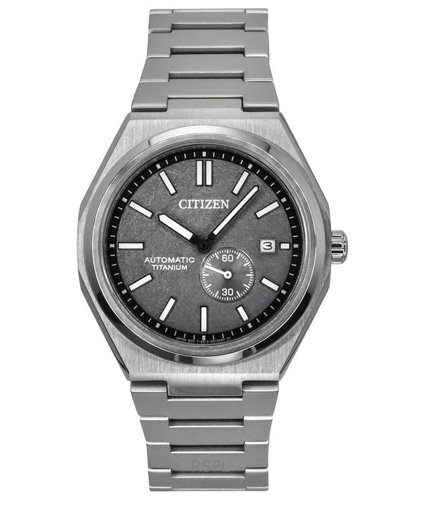 Orologio da uomo Citizen Zenshin Super Titanium quadrante grigio automatico NJ0180-80H 100M
