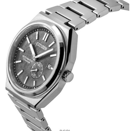 Orologio da uomo Citizen Zenshin Super Titanium quadrante grigio automatico NJ0180-80H 100M