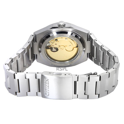 Orologio da uomo Citizen Zenshin Super Titanium con quadrante blu automatico NJ0180-80L 100M