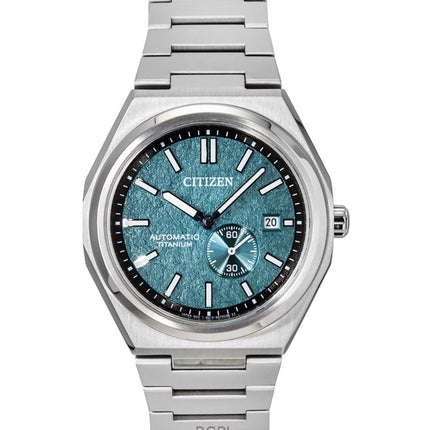 Orologio da uomo Citizen Zenshin Super Titanium con quadrante verde automatico NJ0180-80X 100M