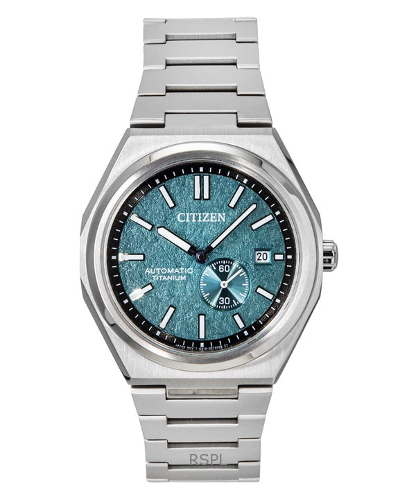 Orologio da uomo Citizen Zenshin Super Titanium con quadrante verde automatico NJ0180-80X 100M