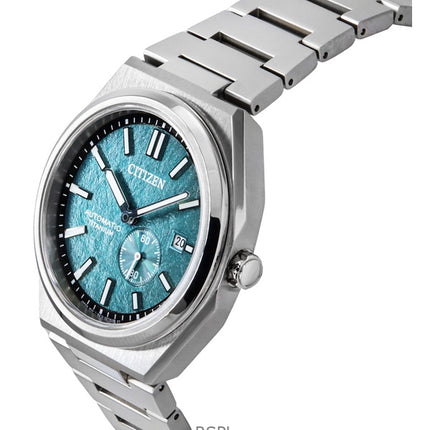 Orologio da uomo Citizen Zenshin Super Titanium con quadrante verde automatico NJ0180-80X 100M