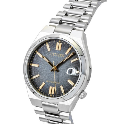 Orologio da uomo Citizen Tsuyosa in acciaio inossidabile con quadrante nero automatico NJ0200-50E